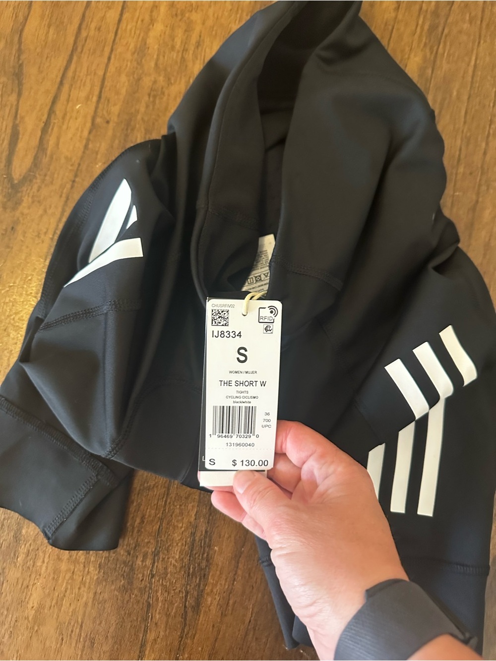 NWT Adidas Women’s The Short Cycling Shorts Black Padded Bike Shorts Size Small - Picture 2 of 3